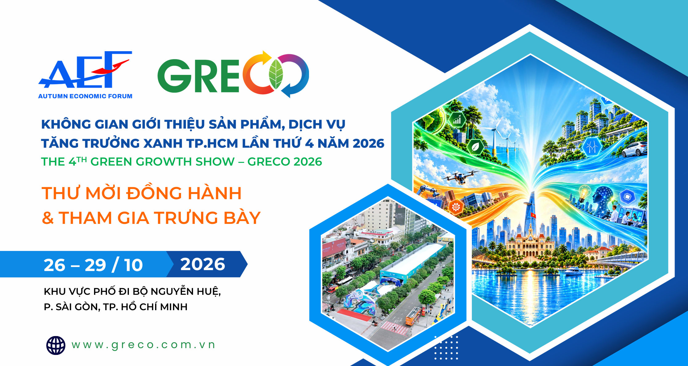 LỜI MỜI ĐỒNG HÀNH – GRECO 2026 KHÔNG GIAN KẾT NỐI NHỮNG GIÁ TRỊ CHO TƯƠNG LAI XANH